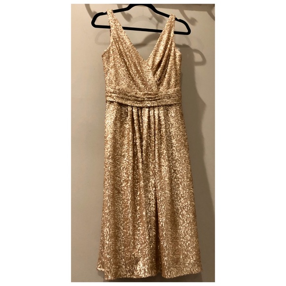 Sorella Vita Gold Sequin Bridesmaid Dress - Picture 5 of 8